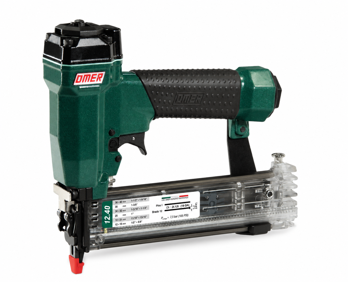 Omer 18G Brad & Headless Nailer 12-40mm 12.40