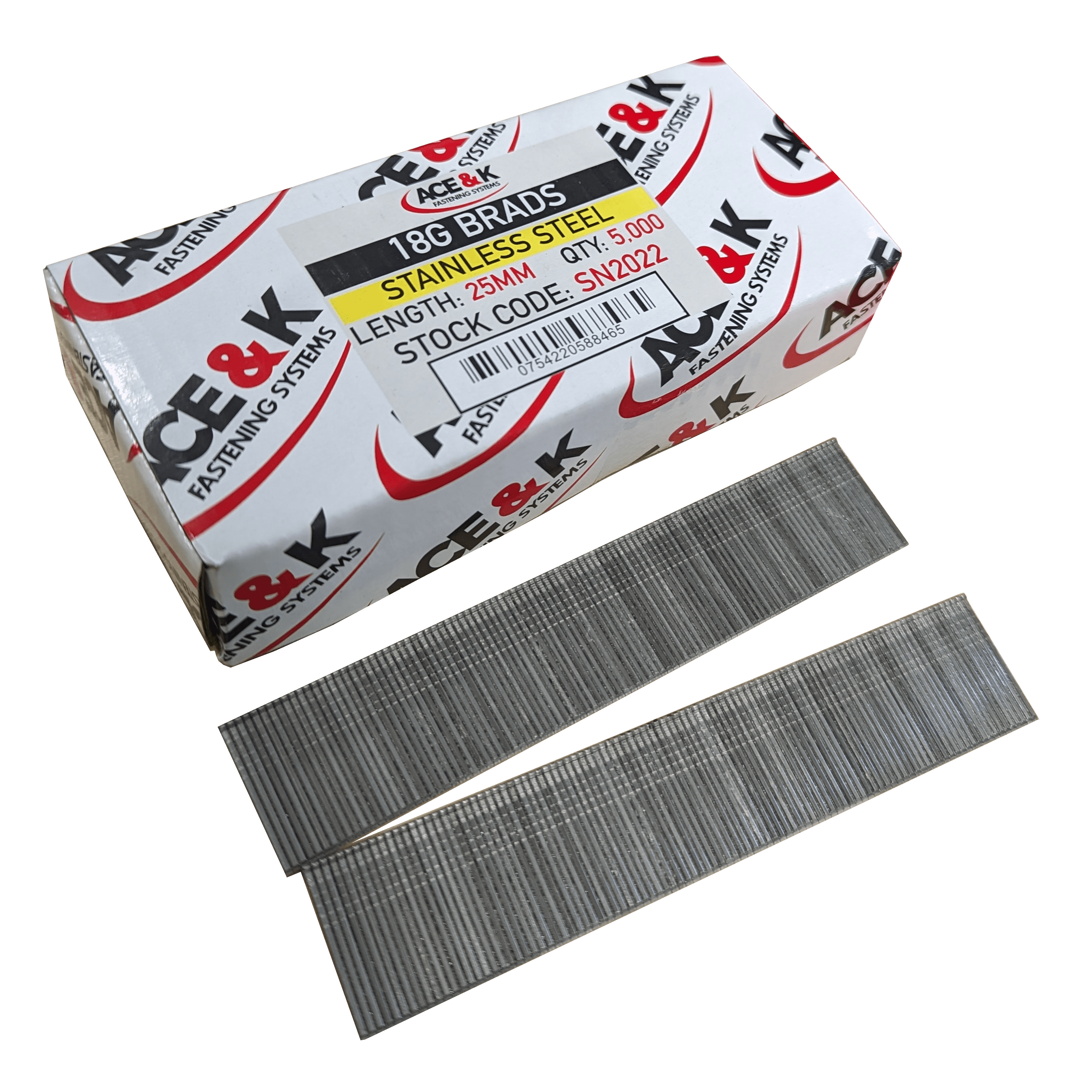 thumbnail interactive-video image 1 of Lumberjack 5000pcs 18 Gauge Brad Nails - 50mm Galvanised For Nail Gun - Model F50 1 of 6