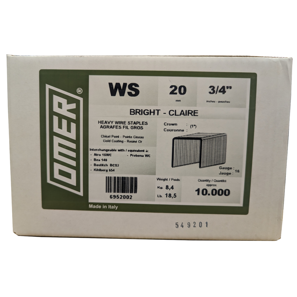 WS Wide Crown Galvanised Staples Alpha Pneumatic Supplies