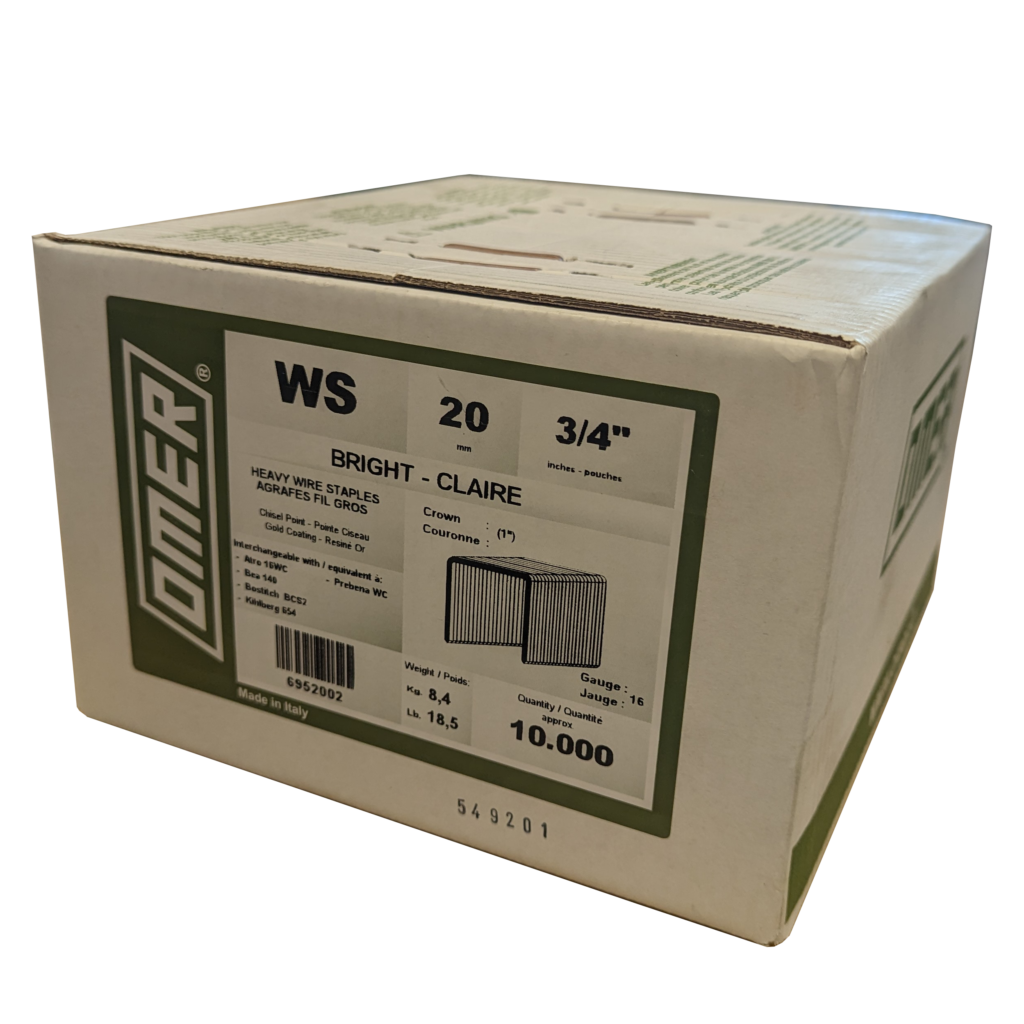 WS Wide Crown Galvanised Staples Alpha Pneumatic Supplies