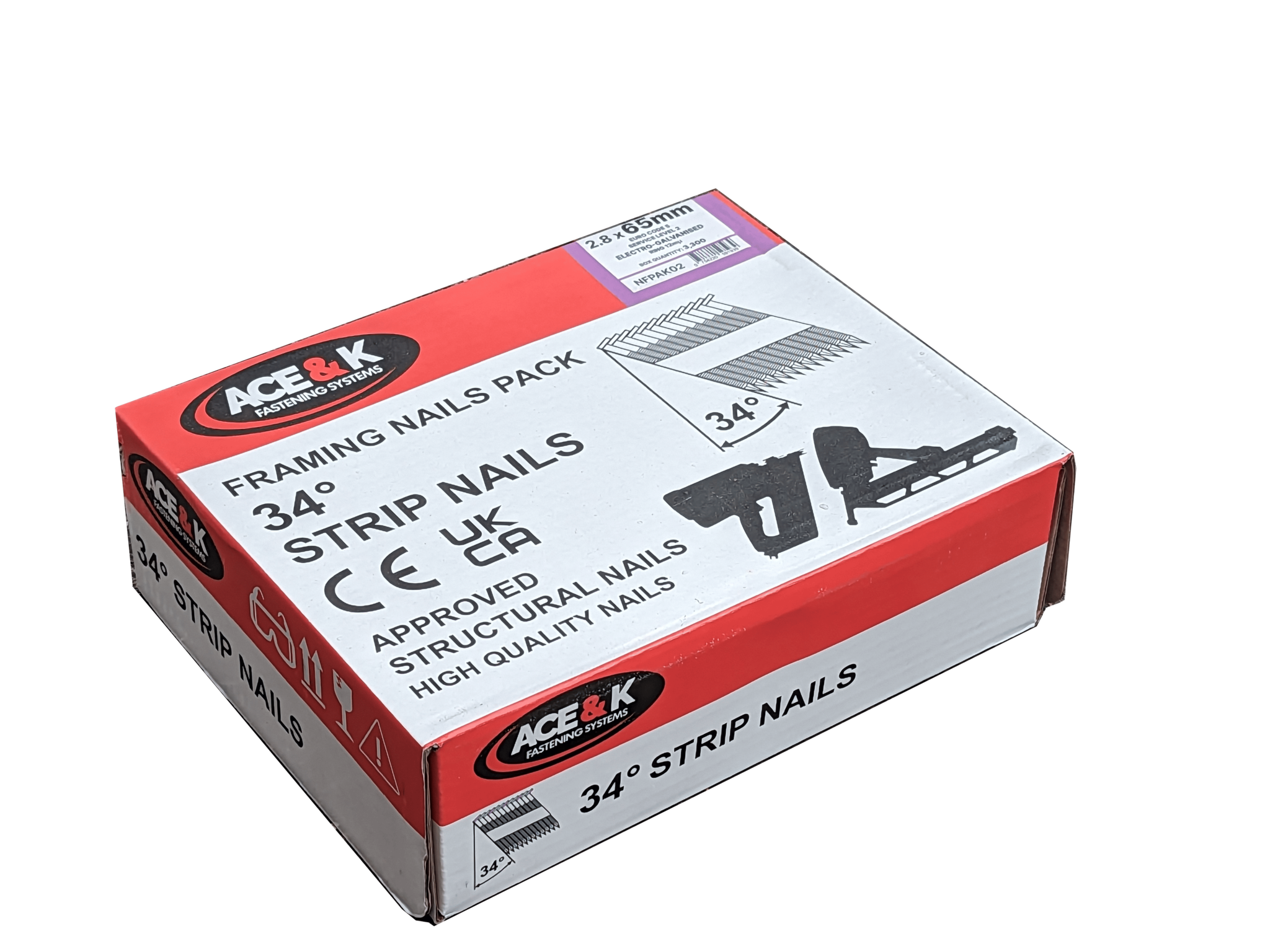 34° Structural Galvanised Framing Nails